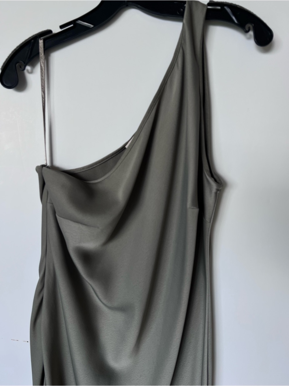 BHLDN Olive One-Shoulder Midi Dress - Picture 6 of 10